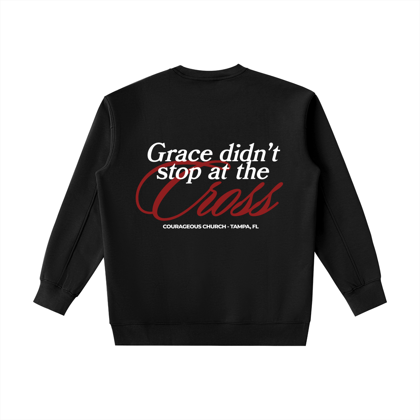 Resurrection Sunday “Grace” Essential Sweatshirt - Burgundy