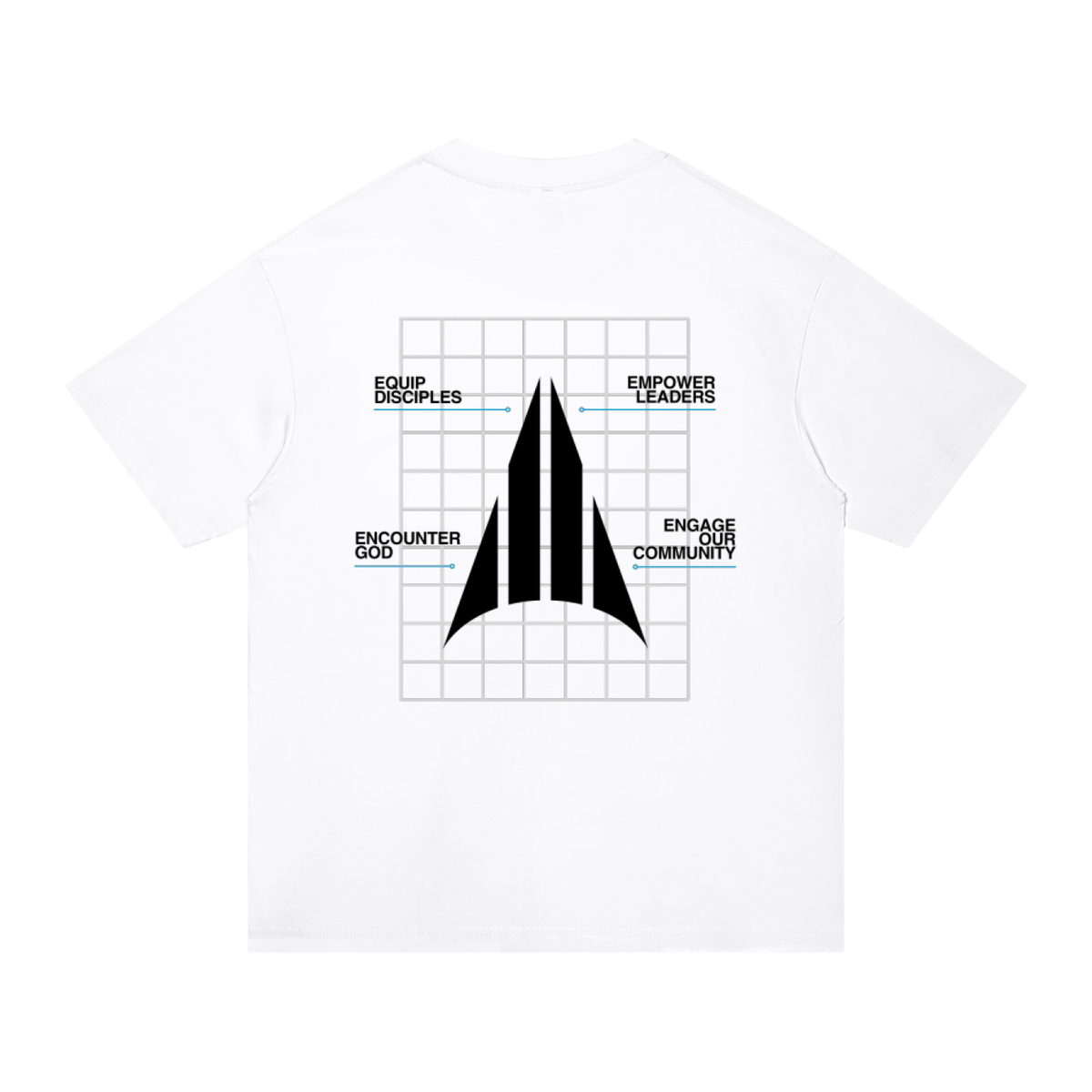 Four Pillars Big & Tall T-Shirt - White