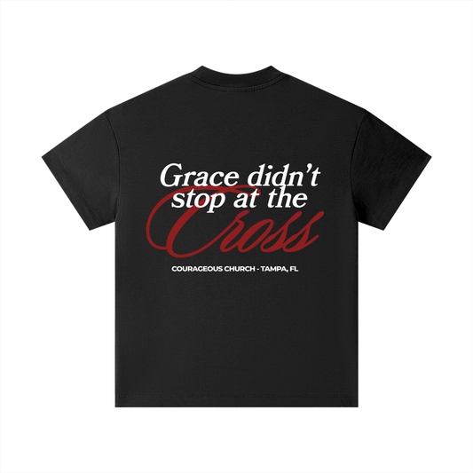 Resurrection Sunday “Grace” Kids Black T-Shirt - Burgundy