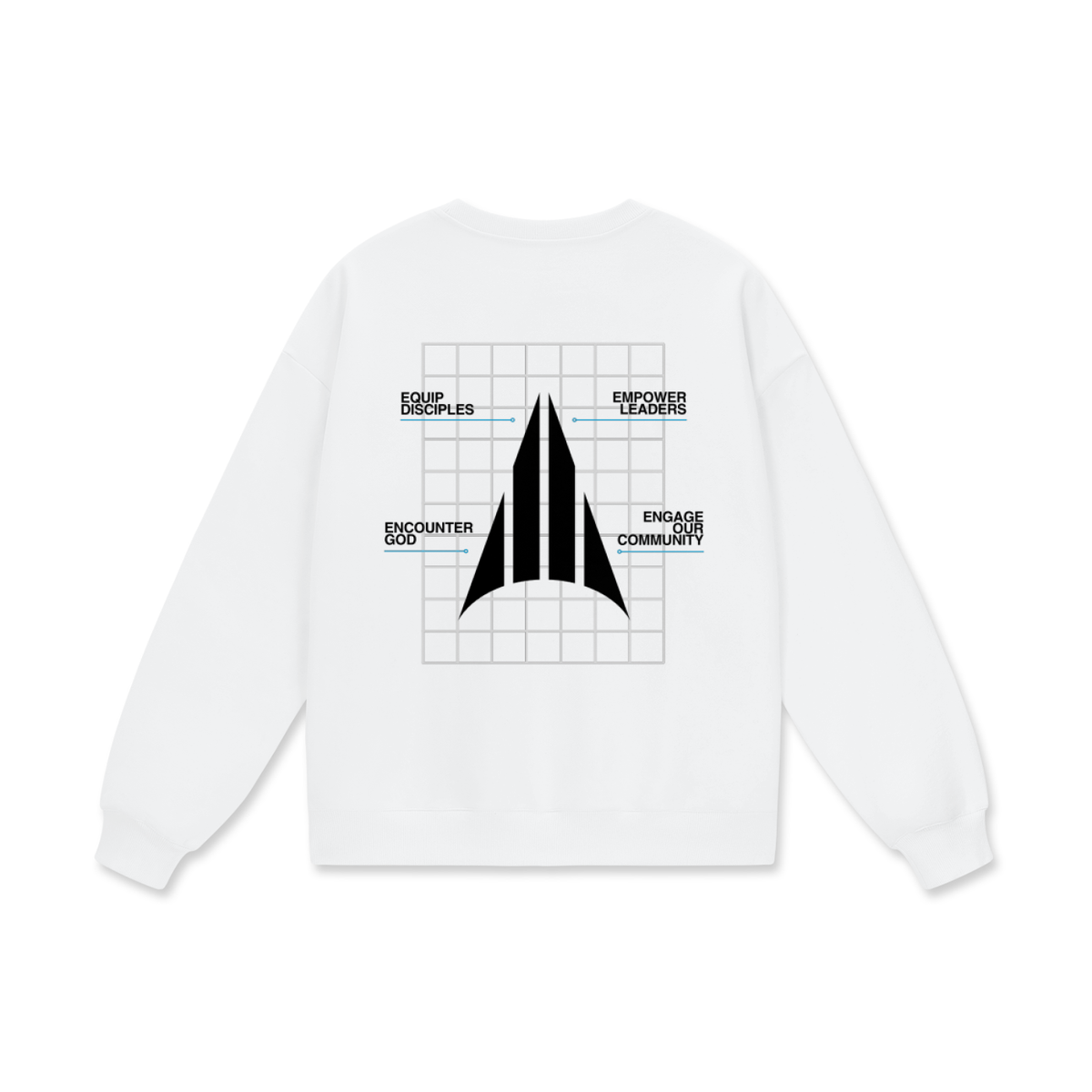 Four Pillars Big & Tall Sweatshirt - White