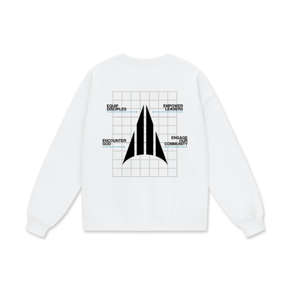 Four Pillars Big & Tall Sweatshirt - White