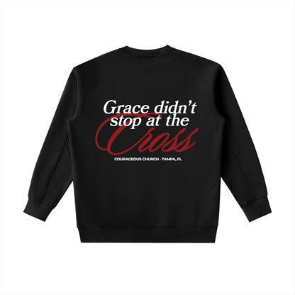 Resurrection Sunday “Grace” Essential Sweatshirt - Burgundy