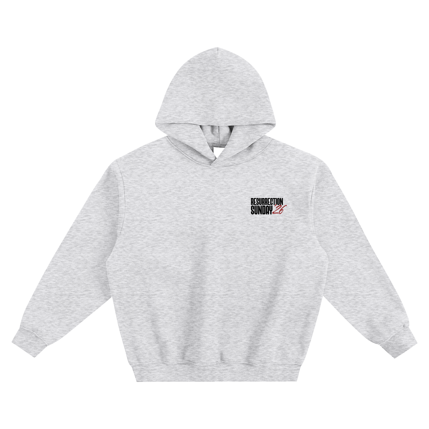 Resurrection Sunday “Still” Grey Hoodie - Burgundy
