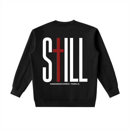 Resurrection Sunday “Still” Essential Sweatshirt - Burgundy