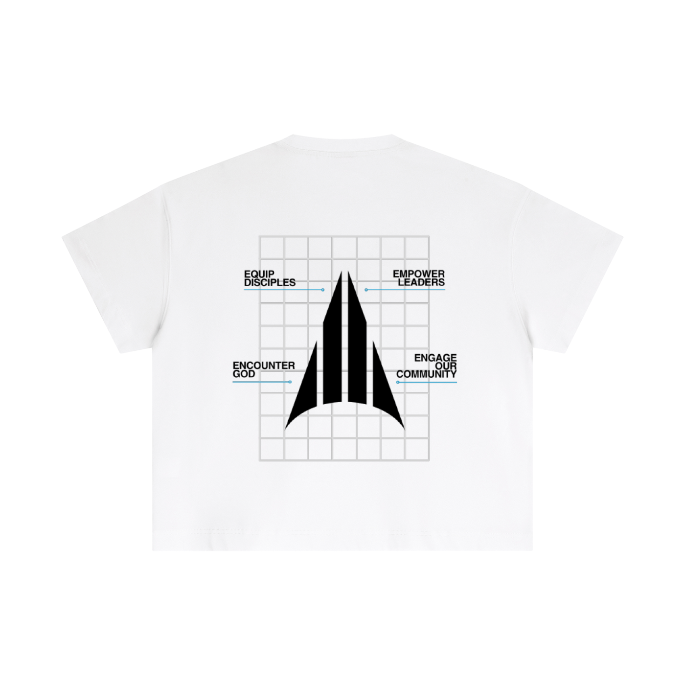 Four Pillars Boxy T-Shirt - White