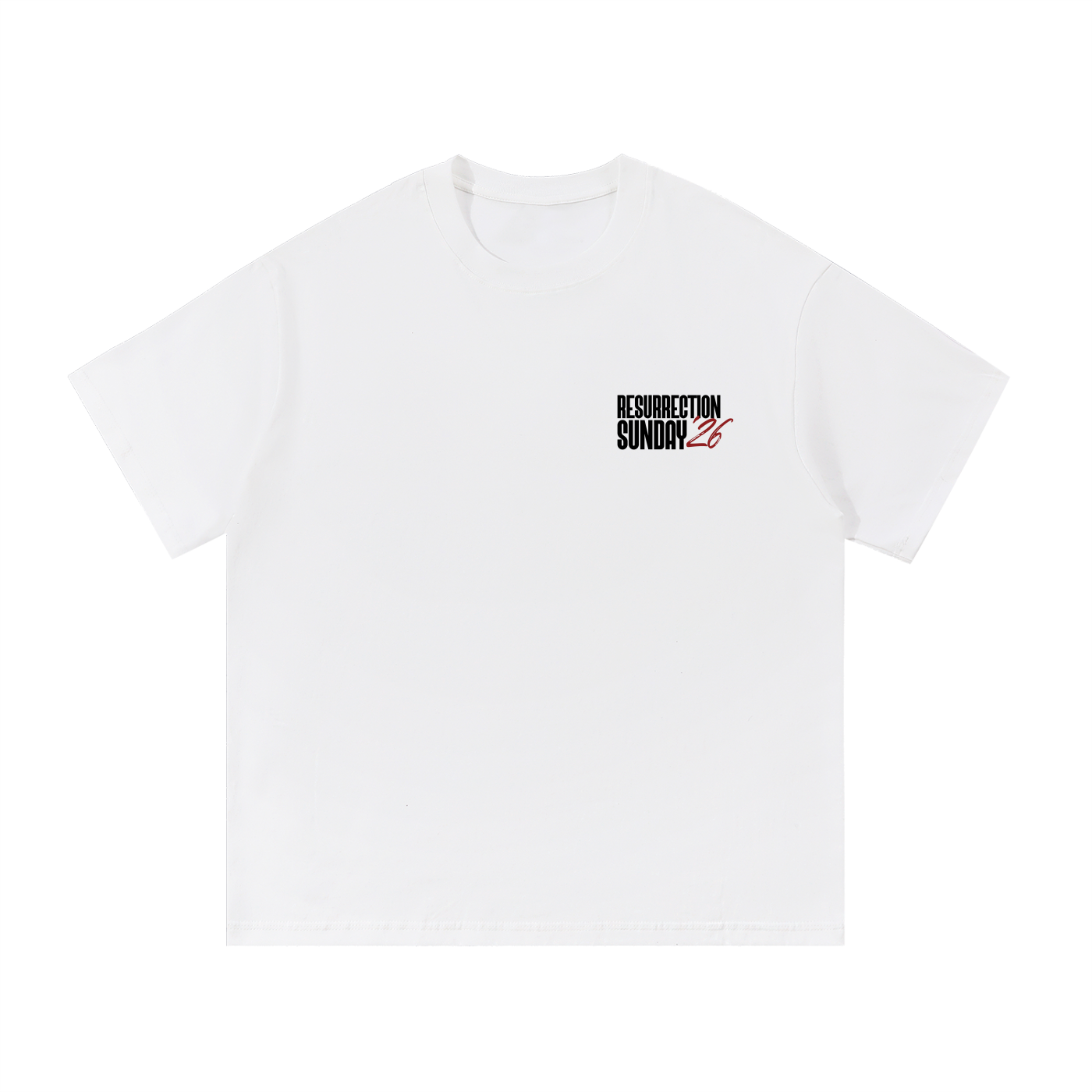 Resurrection Sunday “Still” White Essential T-Shirt - Burgundy