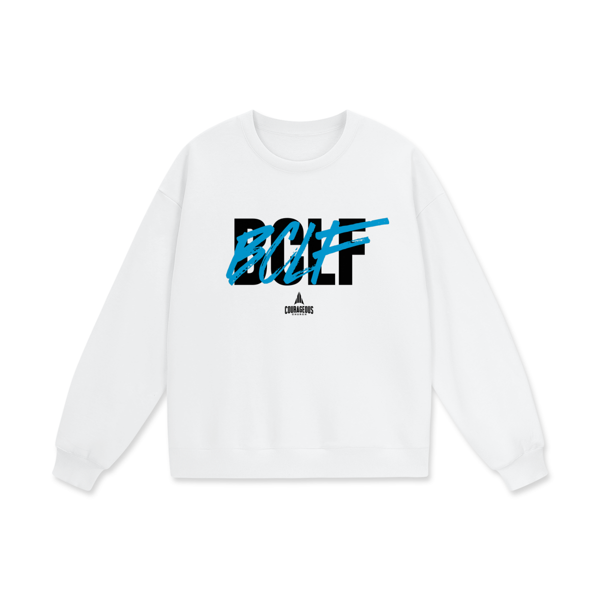 BCLF Big & Tall Sweatshirt - White