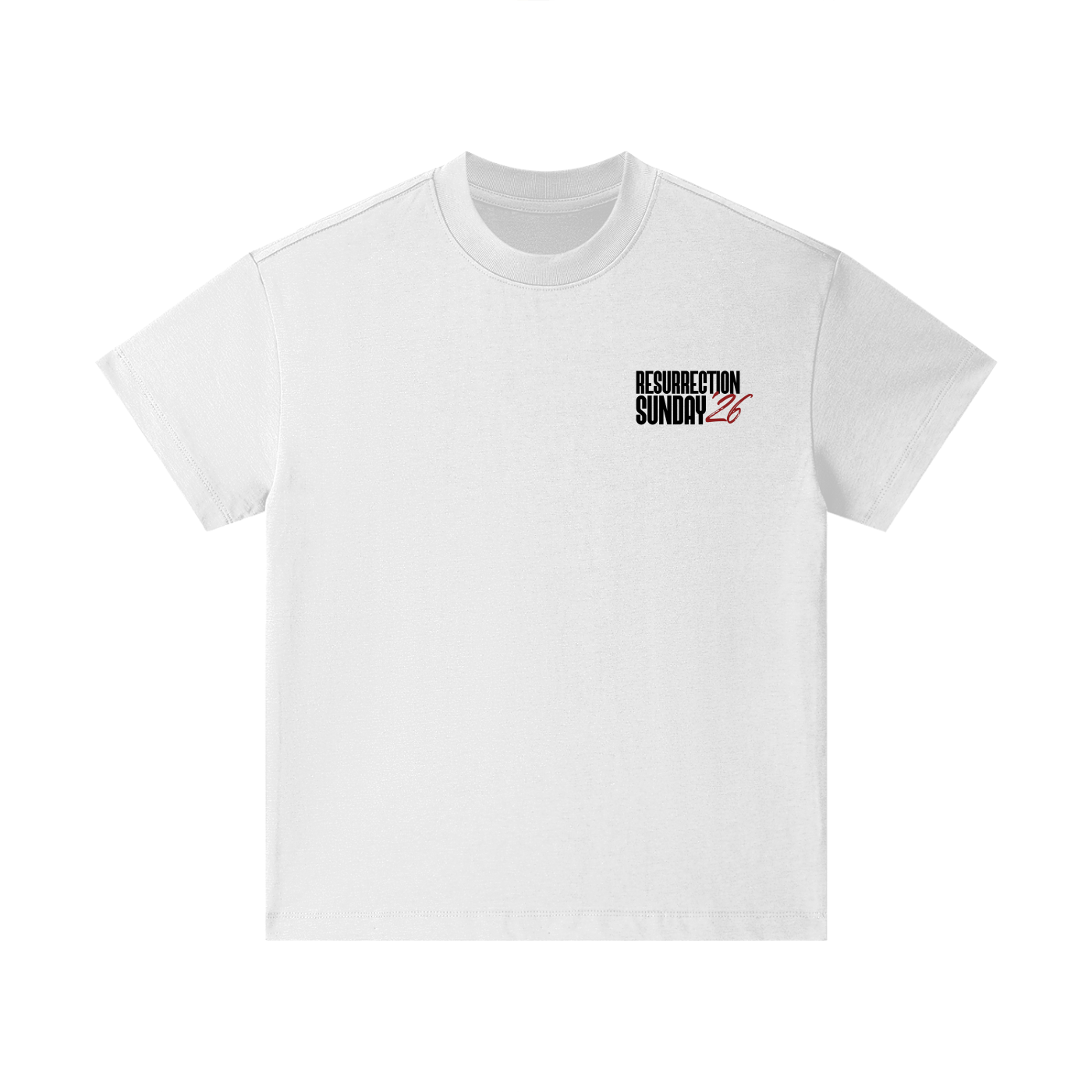 Resurrection Sunday “Still” Kids White T-Shirt - Burgundy