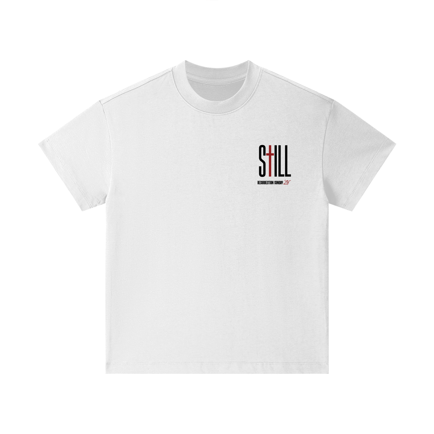 Resurrection Sunday “Grace” Kids White T-Shirt - Burgundy