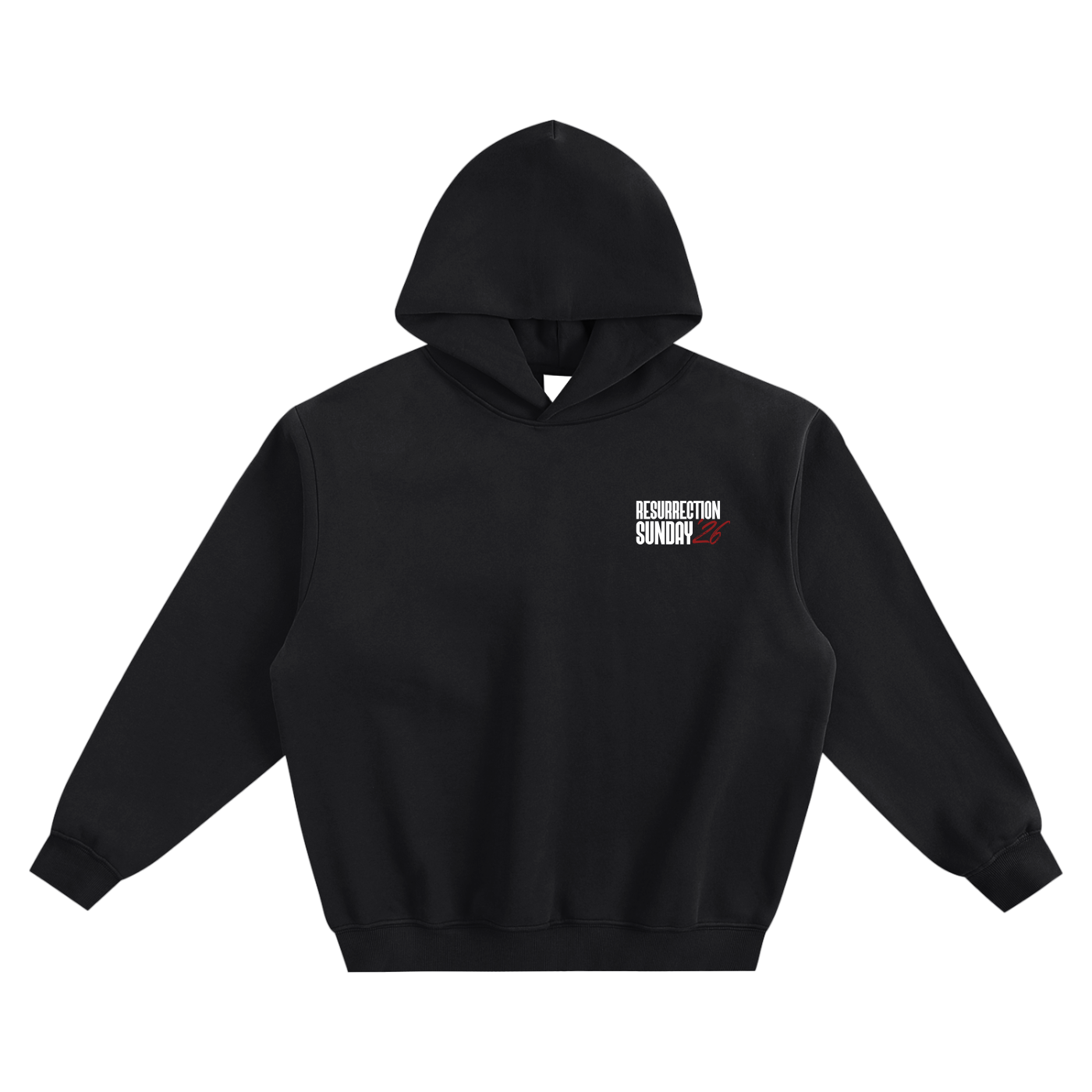 Resurrection Sunday “Still” Black Hoodie - Burgundy