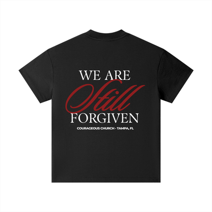 Resurrection Sunday “Forgiven” Kids Black T-Shirt - Burgundy