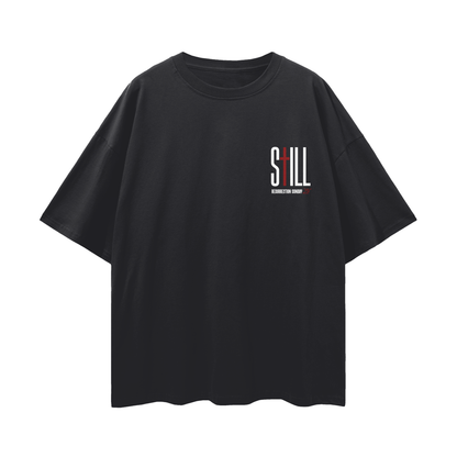 Resurrection Sunday “Grace” Black Drop Shoulder T-Shirt - Burgundy