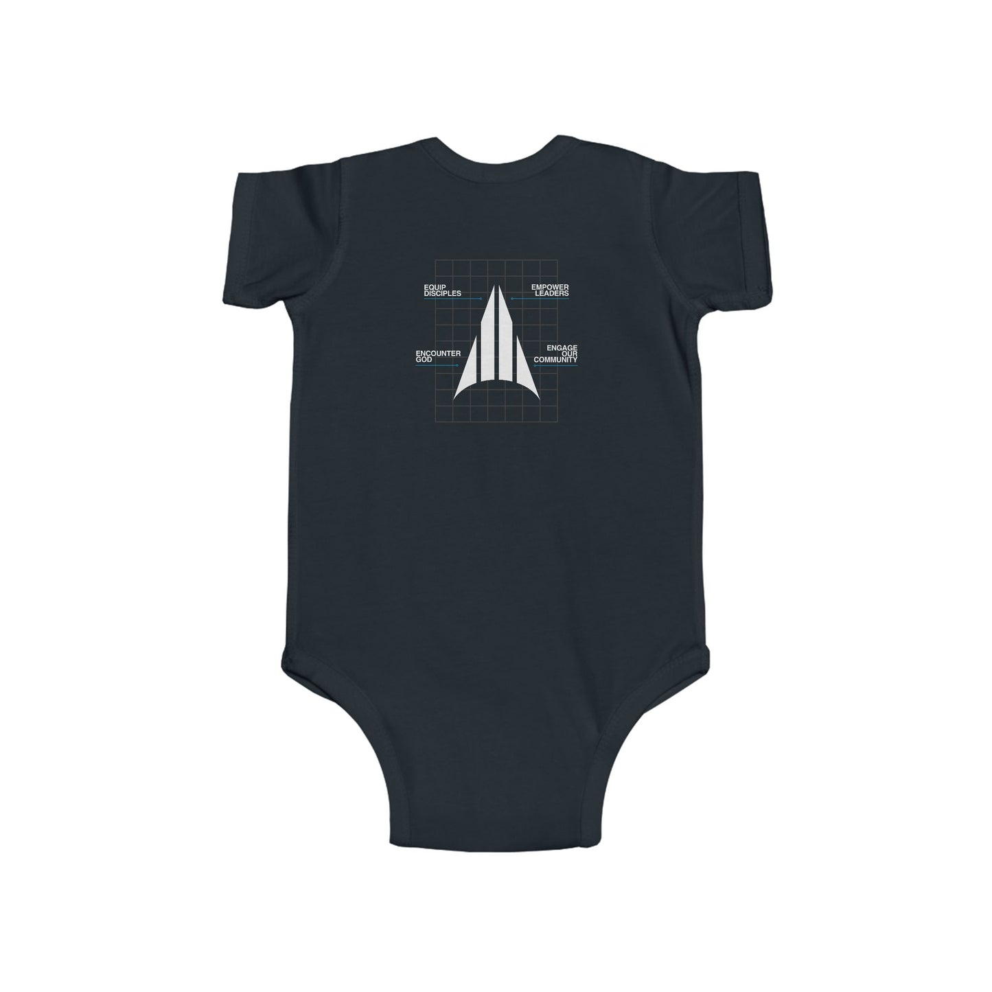 Four Pillars Onesie - Black