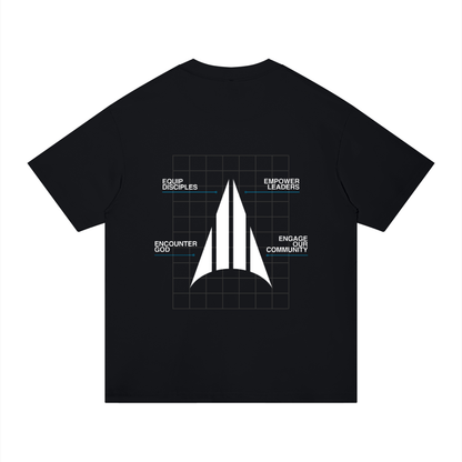 Four Pillars Big & Tall T-Shirt - Black