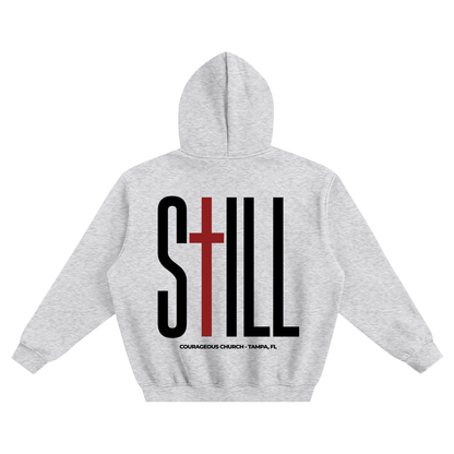 Resurrection Sunday “Still” Grey Hoodie - Burgundy