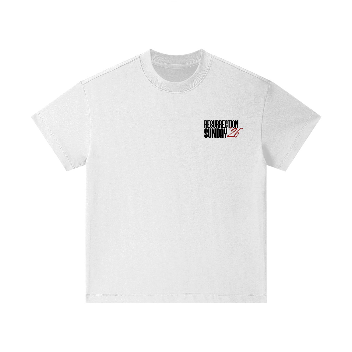 Resurrection Sunday “Forgiven” Kids White T-Shirt - Burgundy