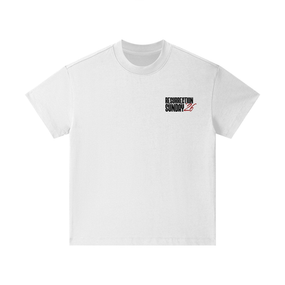 Resurrection Sunday “Forgiven” Kids White T-Shirt - Burgundy