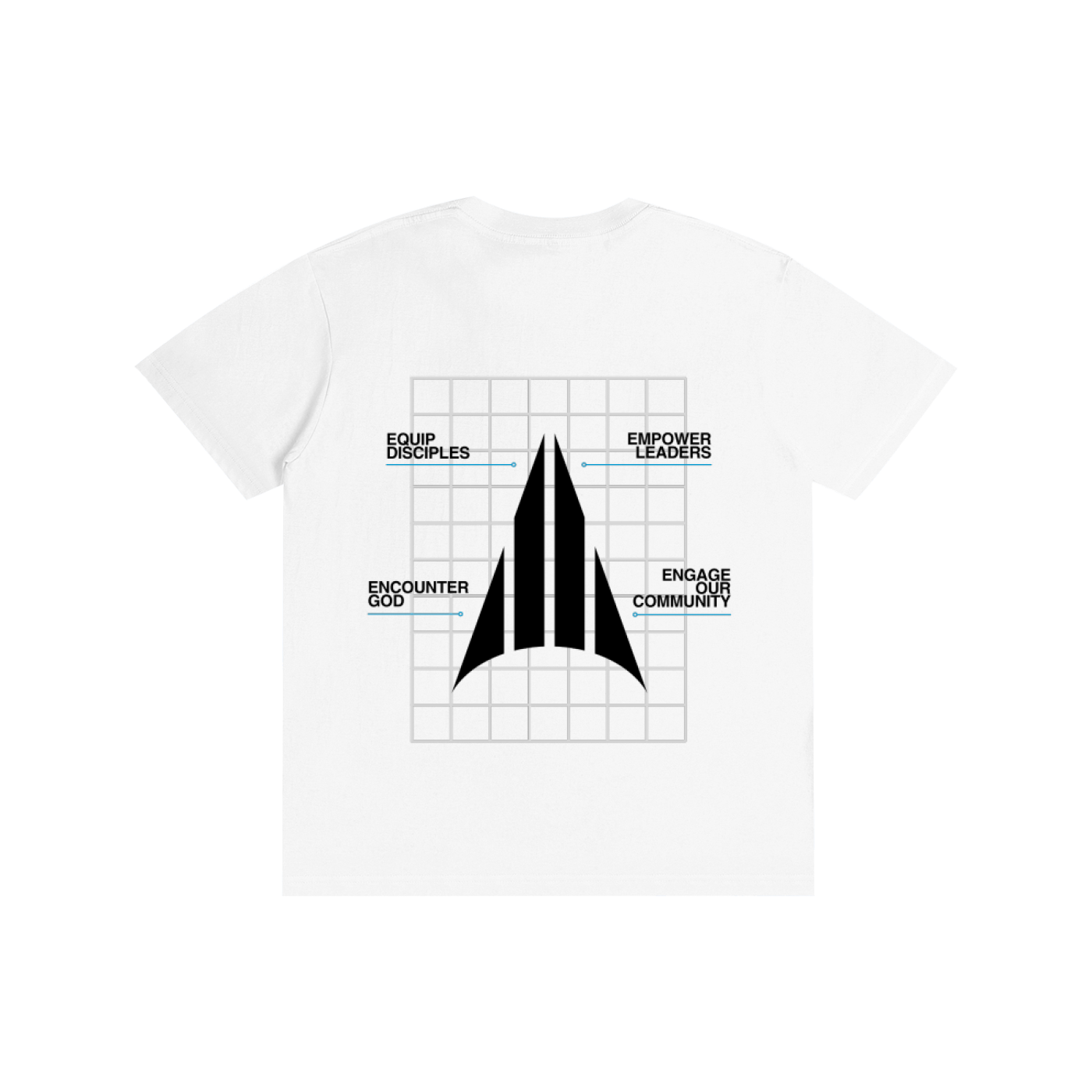 Four Pillars Lightweight T-Shirt - White