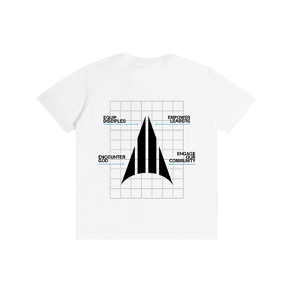 Four Pillars Lightweight T-Shirt - White