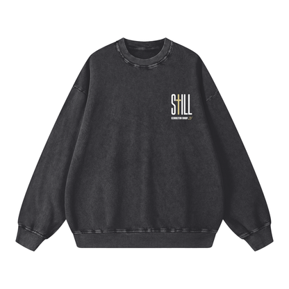 Resurrection Sunday “Forgiven” Snow Washed Sweatshirt - Soft Gold