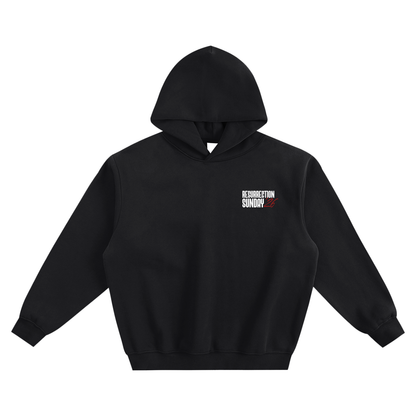 Resurrection Sunday “Forgiven” Black Hoodie - Burgundy
