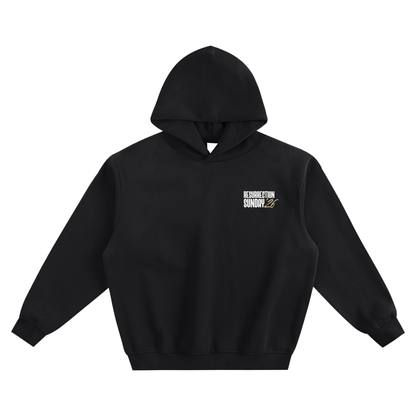 Resurrection Sunday “Still” Black Hoodie - Soft Gold
