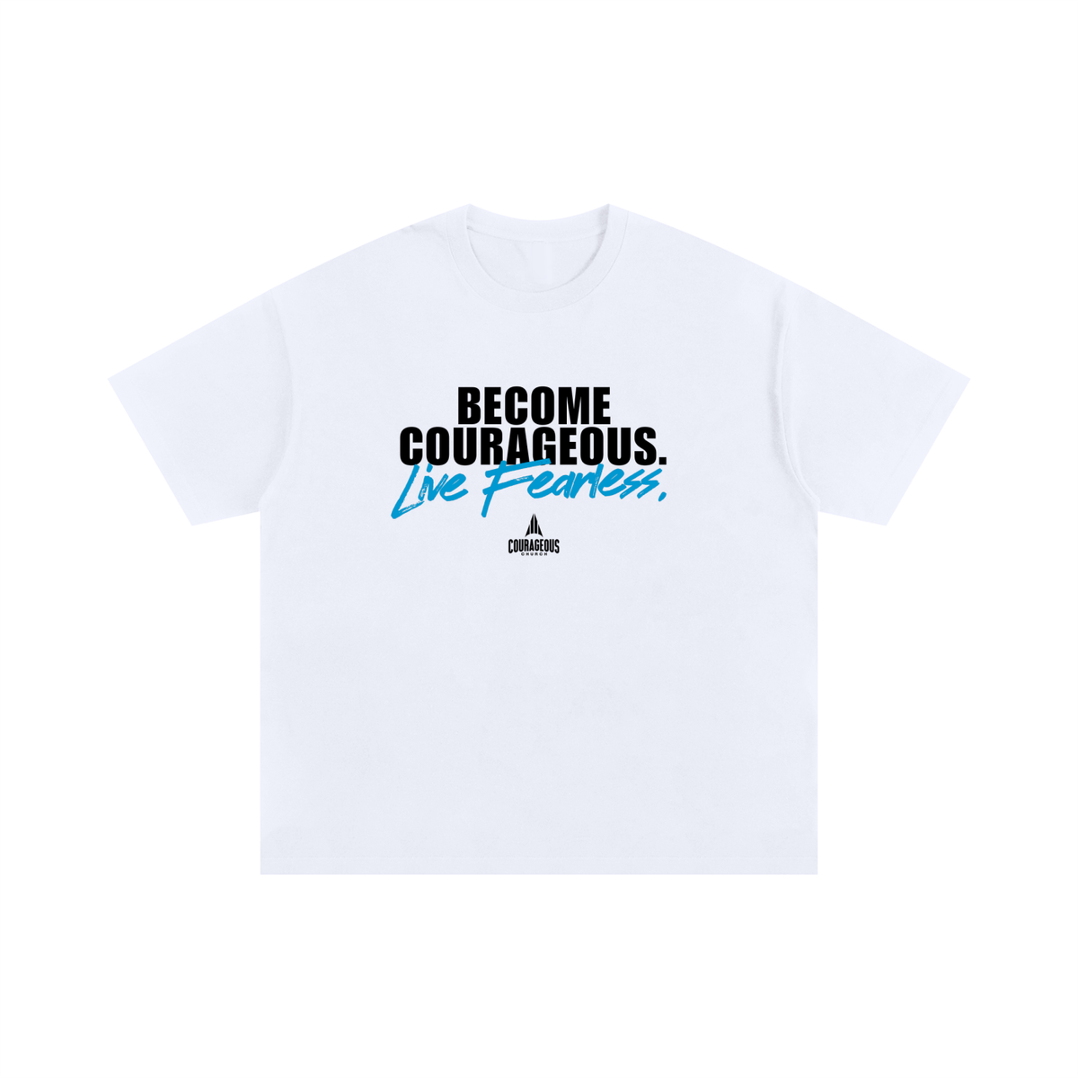 Courageous Big & Tall Oversized T-Shirt - White