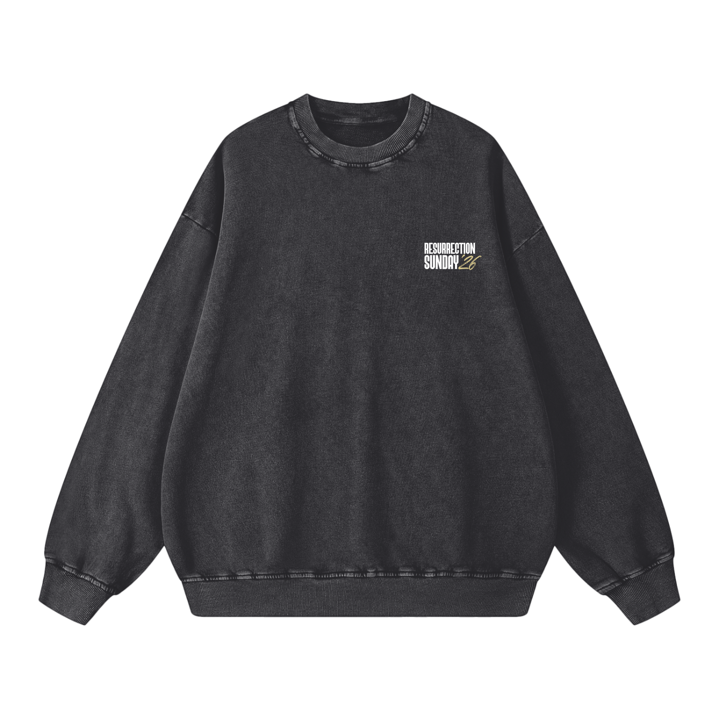 Resurrection Sunday “Still” Snow Washed Sweatshirt - Soft Gold