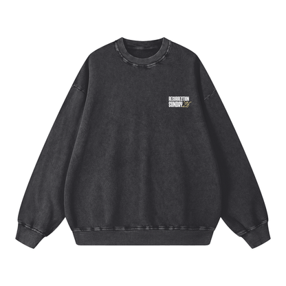 Resurrection Sunday “Still” Snow Washed Sweatshirt - Soft Gold