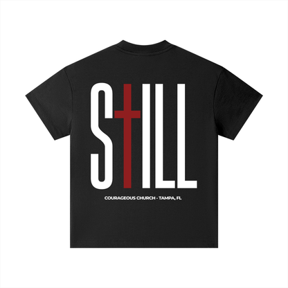 Resurrection Sunday “Still” Kids Black T-Shirt - Burgundy
