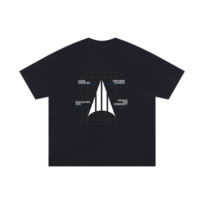 Four Pillars Big & Tall Oversized T-Shirt - Black